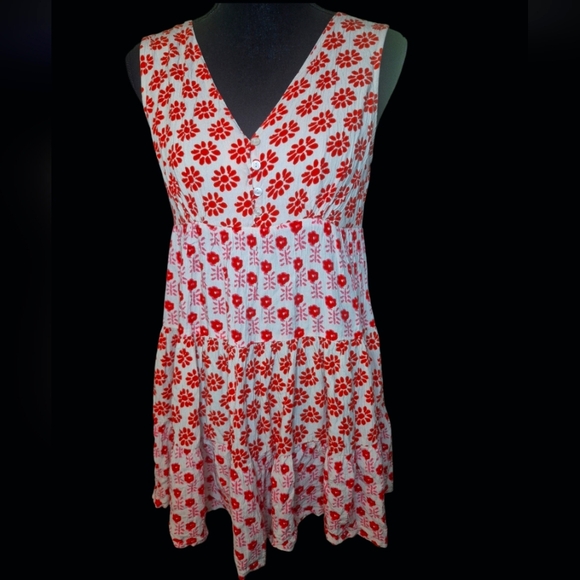 Summer's Calling! Japna Floral Babydoll Dress Size M - Picture 1 of 7
